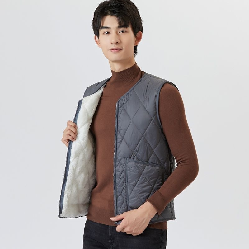 Outdoor Adventure Quilt - 새로운 디자인 남성용 퀼팅 코튼 조끼
