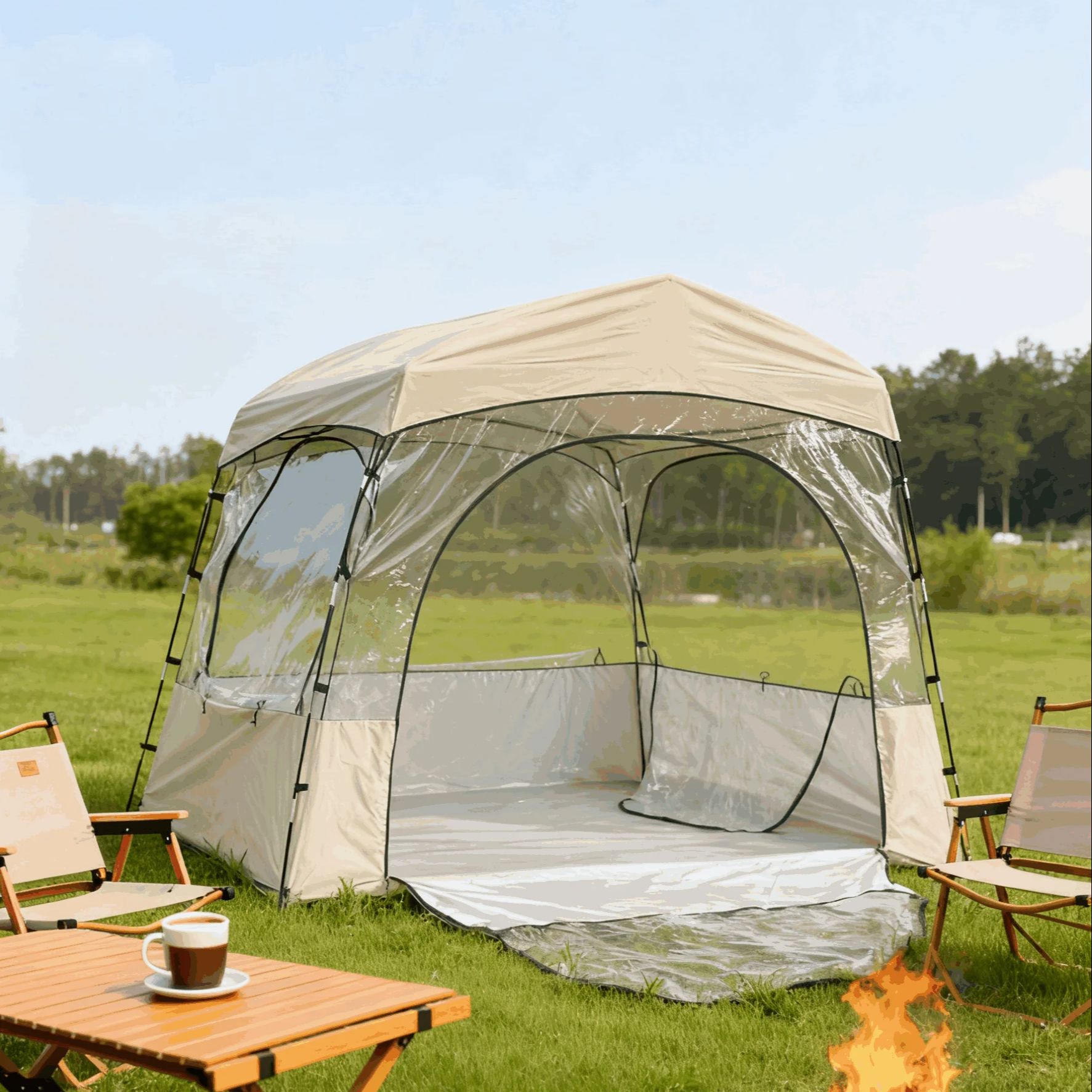 정원, 파티오, 야외 활동 버블 쉘터 크리스마스 가족  - Outdoor Adventure Dome Shelter 리뷰 및 가격